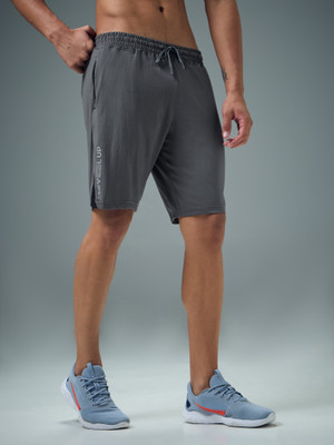 TECHNOSPORT Solid Men Grey Sports Shorts