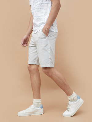 Fame Forever by Lifestyle Solid Men Grey Denim Shorts