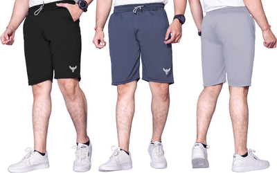 PTELRA Printed Men Multicolor Basic Shorts