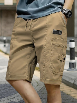 Pitzz Solid Men Brown Cargo Shorts
