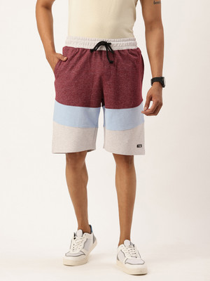 ARISE Color Block Men Multicolor Regular Shorts