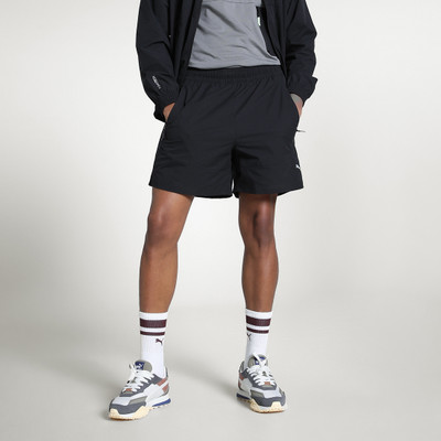 PUMA Solid Men Black Casual Shorts