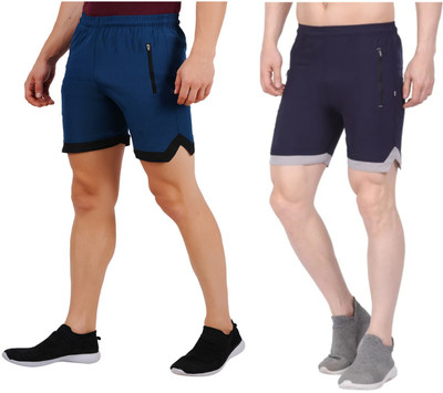 Blacktail Solid Men Yellow Basic Shorts