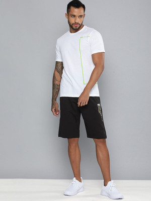 HRX by Hrithik Roshan Printed Men Black Regular Shorts