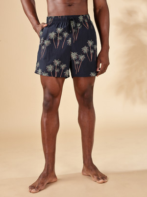 TOMMY HILFIGER Printed Men Blue Basic Shorts