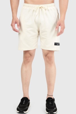 FuaarK Solid Men Beige Basic Shorts