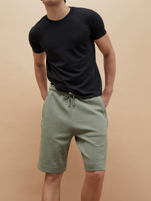 Kappa Solid Men Green Regular Shorts