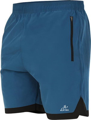 ALPTRA Solid Men Blue Cycling Shorts, Gym Shorts, Compression Shorts, Regular Shorts, Night Shorts