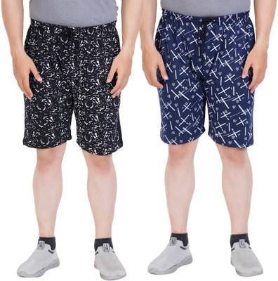 Rugan Printed Men Multicolor Regular Shorts