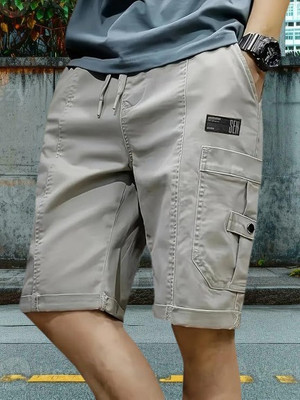 TYRELL Solid Men Grey Cargo Shorts