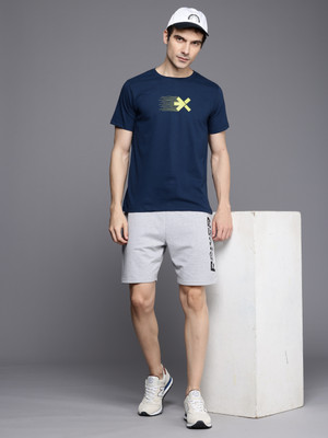 HRX by Hrithik Roshan Self Design Men Grey Regular Shorts