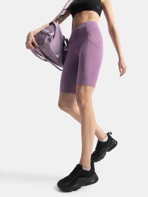 JOCKEY Solid Women Purple Sports Shorts