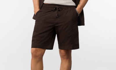 The Souled Store Solid Men Brown Bermuda Shorts
