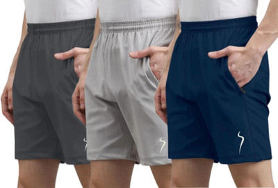 karwa Solid Men Multicolor Sports Shorts