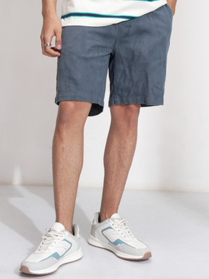 HIGHLANDER Self Design Men Brown Regular Shorts