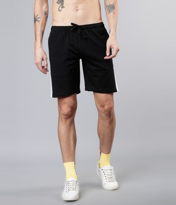 HIGHLANDER Solid Men Black Sports Shorts