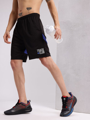 HRX by Hrithik Roshan Solid Men Black Sports Shorts