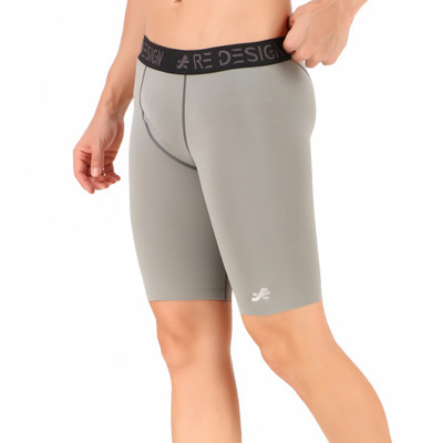 ReDesign Apparels Solid Men Grey Compression Shorts