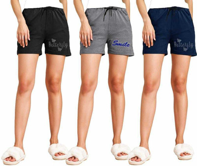 YEZDE STON Printed Women Multicolor Basic Shorts