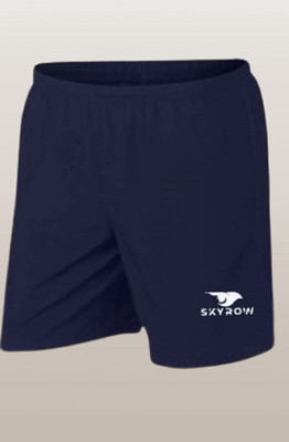 skyrow Printed Men Dark Blue Regular Shorts