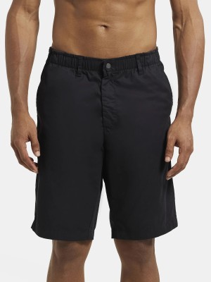 JOCKEY Solid Men Black Regular Shorts