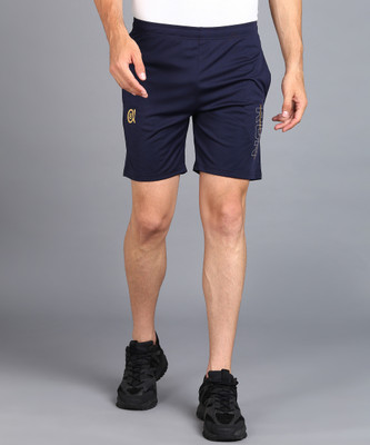 Moda Rapido Solid Men Dark Blue Sports Shorts