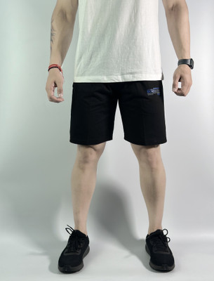 cozy cove Solid Men Black Running Shorts