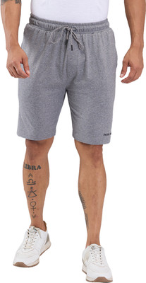 PARK AVENUE Solid Men Grey Basic Shorts