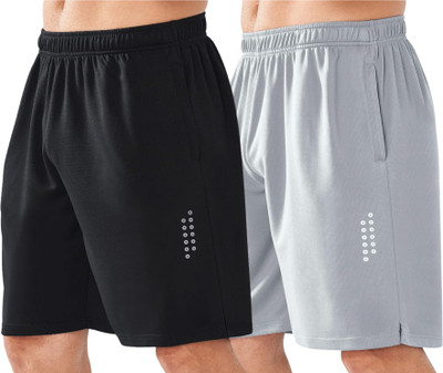 Kartblack Solid Men Multicolor Basic Shorts