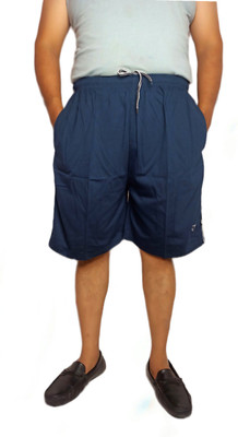 Garima Fashion Solid Men Light Blue High Waist Shorts