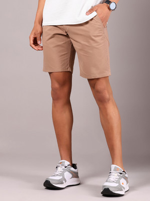 V-MART Solid Men Brown Regular Shorts