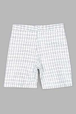 french crown Printed Men White Casual Shorts