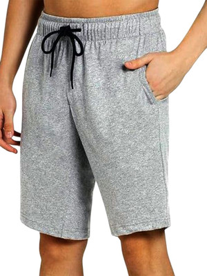 Moda Rapido Solid Men Grey Regular Shorts