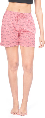 Ariel Printed Women Pink Casual Shorts