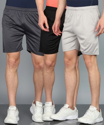 Adrenex Solid Men Multicolor Sports Shorts