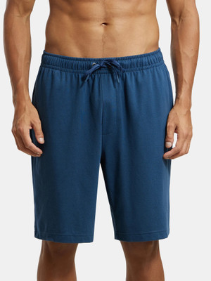 JOCKEY Solid Men Blue Casual Shorts