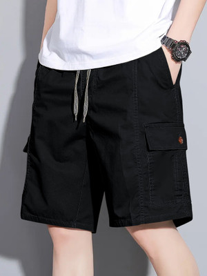 Leriya Fashion Solid Women Khaki Cargo Shorts
