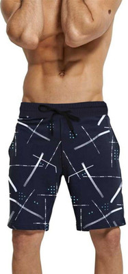 TRIPR Printed Men Blue Regular Shorts