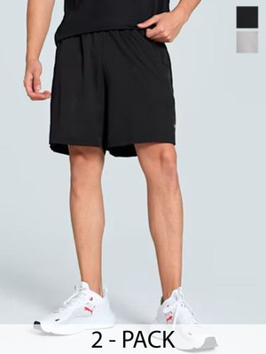 Moda Rapido Solid Men Black Regular Shorts