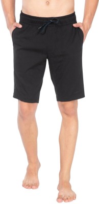 JOCKEY Solid Men Black Regular Shorts