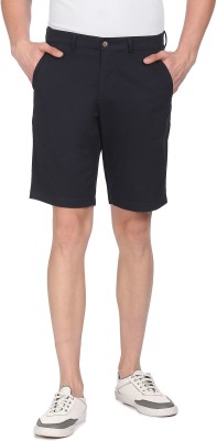 U.S. POLO ASSN. Solid Men Blue Regular Shorts