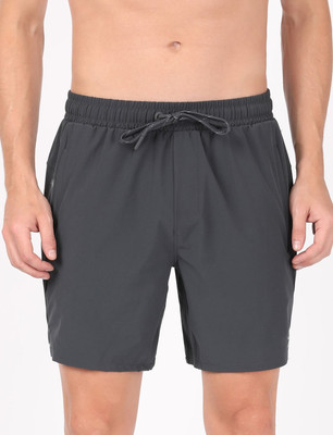 JOCKEY Solid Men Grey Sports Shorts