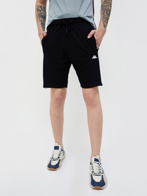 Kappa Printed Men Black Regular Shorts
