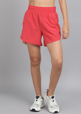 UNDER ARMOUR Solid Women Red Sports Shorts