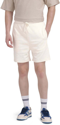 RARE RABBIT Solid Men White Casual Shorts