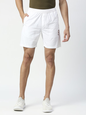 bEEVEE Solid Men White Sports Shorts