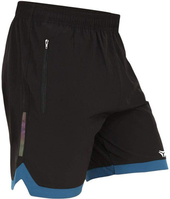 Kyk Solid Men Black Running Shorts