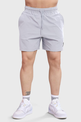 FuaarK Solid Men Grey Gym Shorts