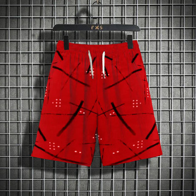Try This Printed Men Red Regular Shorts