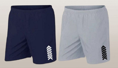 MGC MAANU Solid Men Dark Blue, Grey Beach Shorts